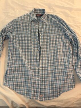 Vineyard Vines Murray Shirt — Blue Plaid / Large